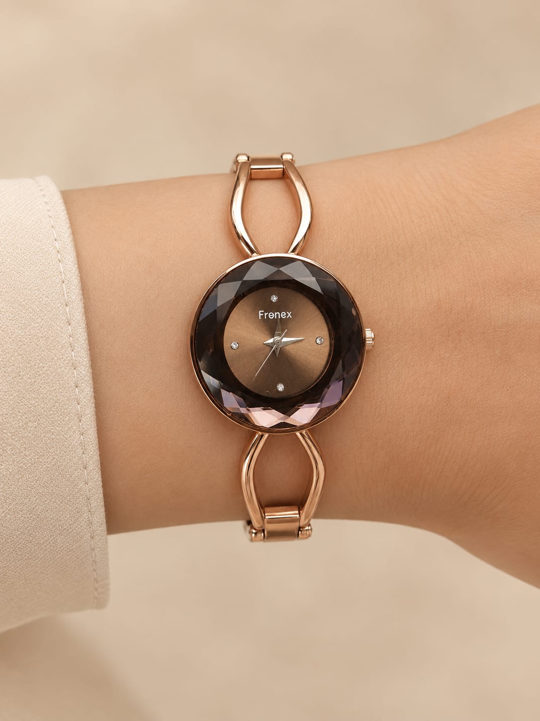 Rose Gold Crystal Elegance Watch