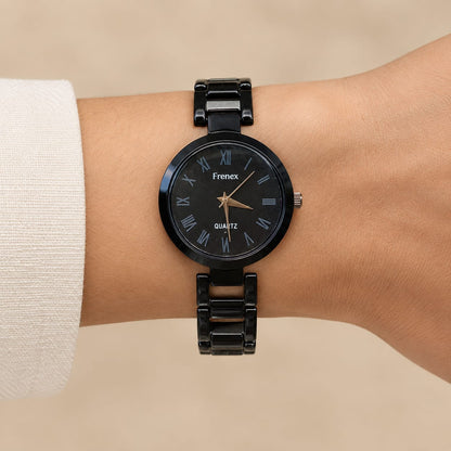 Black Roman Quartz Watch